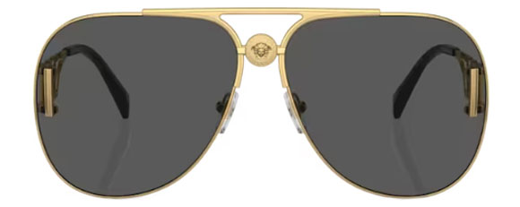 VE201 VERSACE VE2255 100287 63 GOLD  / DARK GREY