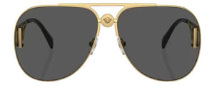 VE201 VERSACE VE2255 100287 63 GOLD  / DARK GREY