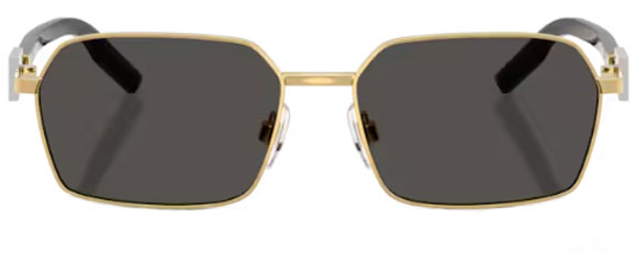 DG77 DOLCE & GABBANA DG2316 02/87 56 GOLD / DARK GREY
