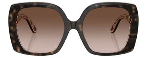 DG76 DOLCE & GABBANA DG4475 321713 56 HAVANA ON WHITE BARROW / BROWN GRADIENT