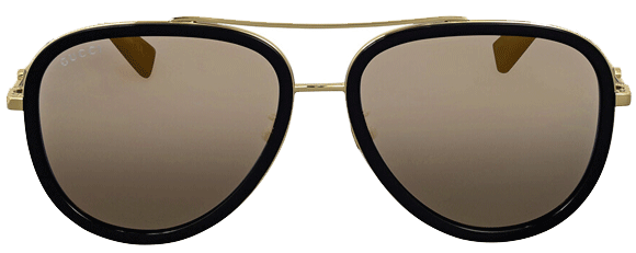 G114 GUCCI GG0062S 001 57 GOLD POLARIZED