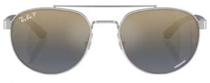 RB373 RAY-BAN RB3736CH 003/J0 56 SILVER  / BLUE & GOLD POLARIZED