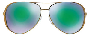 MK67 MICHAEL KORS CHELSEA MK5004 10043R 59 GOLD / GREEN MIRRORED POLARIZED