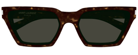 Saint Laurent SL633CALISTA 002 Sunglasses Havana Rectangle Frame, Grey Lenses SAINT LAURENT SL 633 CALISTA 002 Havana Brown Medium 57 mm  main image 4