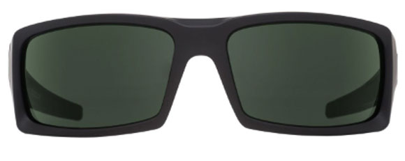 SY073 SPY GENERAL 673118973864 SOFT MATTE BLACK  HAPPY GREY GREEN POLARIZED