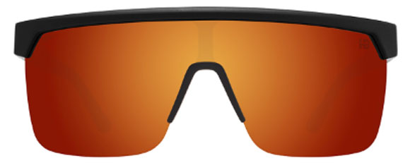 SY045 SPY FLYNN 5050 6700000000209 MATTE BLACK / HAPPY BOOST ORANGE MIRRORED POLARIZED