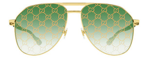 G209 GUCCI GG1220S-004 59 GOLD  / GREEN