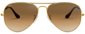 Z119 RAY-BAN AVIATOR LARGE METAL RB3025 001/51 55 ARISTA  CLEAR GRADIENT BROWN
