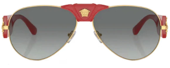 V80 VERSACE VE2150Q 100211 62 GOLD / GRAY GRADIENT