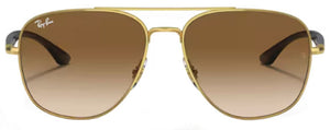 RB529 RAY-BAN RB3683 001/51 56 ARISTA GOLD / CLEAR GRADIENT BROWN
