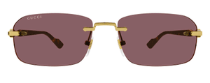 G184 GUCCI GG1221S-002 56 GOLD / HAVANA - BROWN