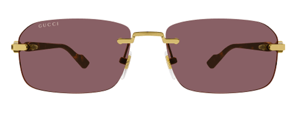 G184 GUCCI GG1221S-002 56 GOLD / HAVANA - BROWN – A Million  display picture 1
