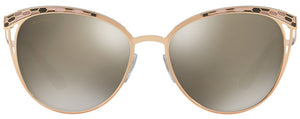 G9 BVLGARI BV6083 20145A 56 PINK GOLD  LIGHT BROWN MIRROR DARK GOLD