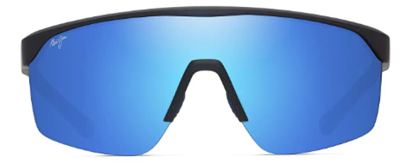 MJM216 MAUI JIM PALUNA B595-02A MATTE BLACK / BLUE HAWAII