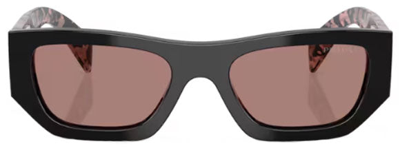PR179 PRADA PR A01S 13P60B 53 BLACK / LIGHT BROWN