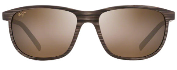 MJ408 MAUI JIM LELE KAWA H811-25C BROWN STRIPE / HCL BRONZE