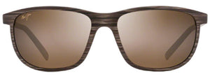 MJ408 MAUI JIM LELE KAWA H811-25C BROWN STRIPE / HCL BRONZE