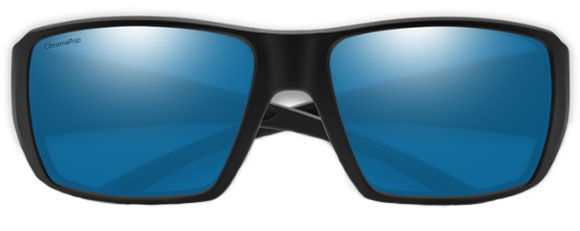 SM16 SMITH GUIDE'S CHOICE XL 20444800363QG MATTE BLACK  / CHROMA POP GLASS BLUE MIRRORED POLARIZED
