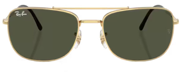 RB593 RAY-BAN RB3755 001/31 62 ARISTA GOLD / GREEN