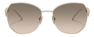 PR166 PRADA PR 57YS ZVN3D0 57 PALE GOLD / LIGHT BROWN GRADIENT LIGHT GREY