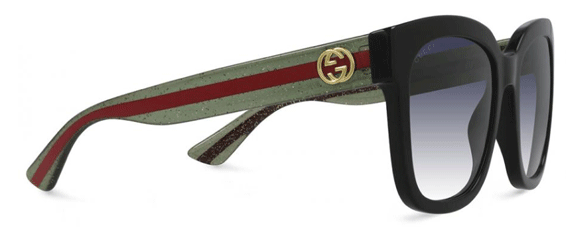 G180 GUCCI GG0034SN 002 54 BLACK - GREEN - GREY