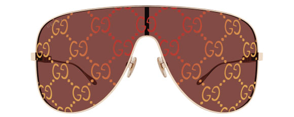G253 GUCCI GG1436S-003 99 GOLD / RED MULTI TREATMENT