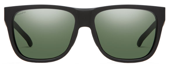 SM23 SMITH LOWDOWN 2 LD2CPGNMB MATTE BLACK  / CHROMA POP GRAY GREEN POLARIZED