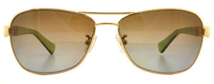 C22F COACH L038 HC7012 9100T5 56 GOLD TORTOISE / BROWN GRADIENT POLARIZED