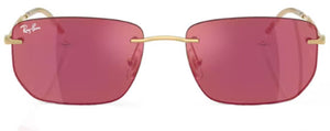 RB699 RAY-BAN RB3768 001/D0 56 ARISTA GOLD / DARK VIOLET MIRROR RED