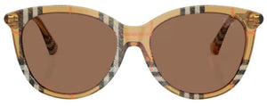 BB050 BURBERRY BE4455 416373 55 CHECK SAND / DARK BROWN