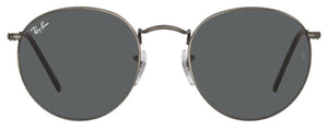 A104 RAY-BAN ROUND METAL RB3447 9229B1 50  ANTIQUE GUNMETAL / DARK GRAY