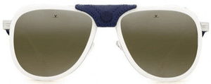 V29A VUARNET GLACIER 1315 VL131500157184 57 WHITE SILVER BLUE / YELLOW SKILYNX