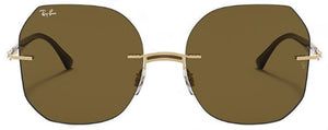 F222 RAY-BAN RB8067 157/73 57 POLISHED BROWN ON GOLD / BROWN