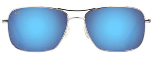 MJ68 MAUI JIM WIKI WIKI B246-17 SILVER / BLUE HAWAII