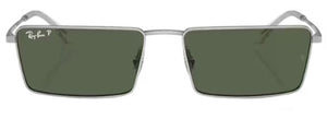 RB367 RAY-BAN EMY RB3741 003/9A 59 SILVER  / DARK GREEN POLARIZED