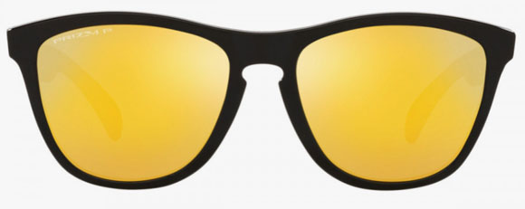 O230 OAKLEY FROGSKINS OO9245 9245C0 54 POLISHED BLACK / PRIZM 24K POLARIZED