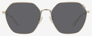 C117 COACH C7998 HC7132 900581 56 SHINY LIGHT GOLD / GREY POLARIZED
