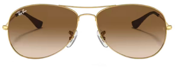Z164 RAY-BAN COCKPIT RB3362 001/51 59 ARISTA GOLD / LIGHT BROWN GRADIENT