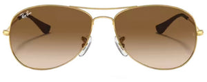 Z164 RAY-BAN COCKPIT RB3362 001/51 59 ARISTA GOLD / LIGHT BROWN GRADIENT