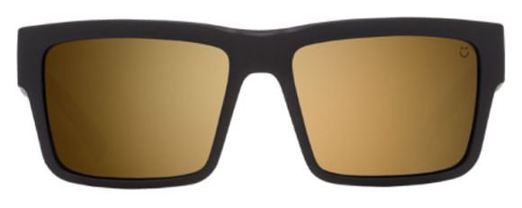 SY096 SPY MONTANA 673407973417 SOFT MATTE BLACK / HD PLUS BRONZE WITH GOLD SPECTRA MIRRORED