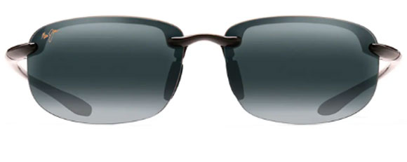 MJ125 MAUI JIM HO'OKIPA  READER G807-0225 GLOSS BLACK/ BI-FOCAL 2.50 NEUTRAL GREY