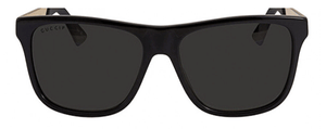 G182 GUCCI GG0687S 002 57 BLACK - BLACK - GREY POLARIZED