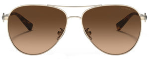 C183 COACH C6178 HC7128 900574 58 SHINY LIGHT GOLD / BROWN GRADIENT