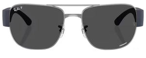 RB596 RAY-BAN RB3756CH 004/K8 59 GUNMETAL / POLAR DARK GREY POLARIZED