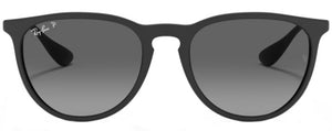 B110 RAY-BAN ERIKA RB4171F 622/T3 54 RUBBER BLACK  LIGHT GRAY GRADIENT GRAY