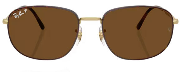 RB618 RAY-BAN RB3754 927557 60 MATTE HAVANA ON MATTE ARISTA GOLD / BROWN POLARIZED