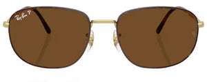 RB618 RAY-BAN RB3754 927557 60 MATTE HAVANA ON MATTE ARISTA GOLD / BROWN POLARIZED