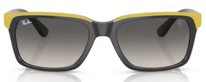 RB475 RAY-BAN RB4393M F62411 56 GREY ON YELLOW / GREY