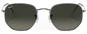 B102 RAY-BAN  HEXAGONAL RB3548N 004/71 54 GUNMETAL / LIGHT GRAY GRADIENT DARK GRAY