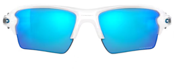 OK305 OAKLEY FLAK 2.0 XL OO9188 918894 59 POLISHED WHITE / PRIZM SAPPHIRE